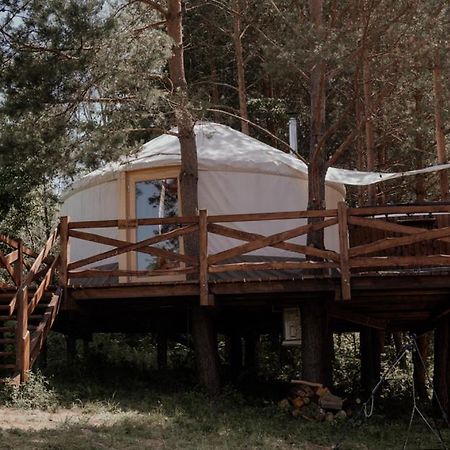Jurty z widokiem, prywatna balia- DZIKOLAS GLAMPING Krasnobród Zewnętrze zdjęcie