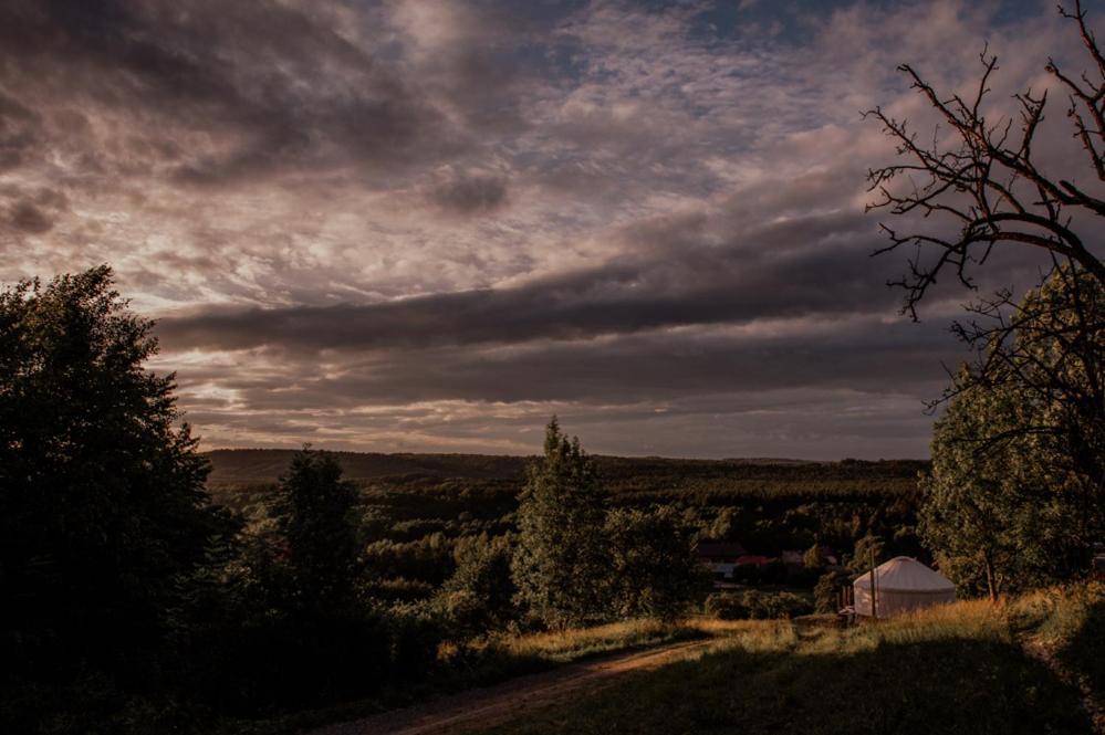 Jurty z widokiem, prywatna balia- DZIKOLAS GLAMPING Krasnobród Zewnętrze zdjęcie