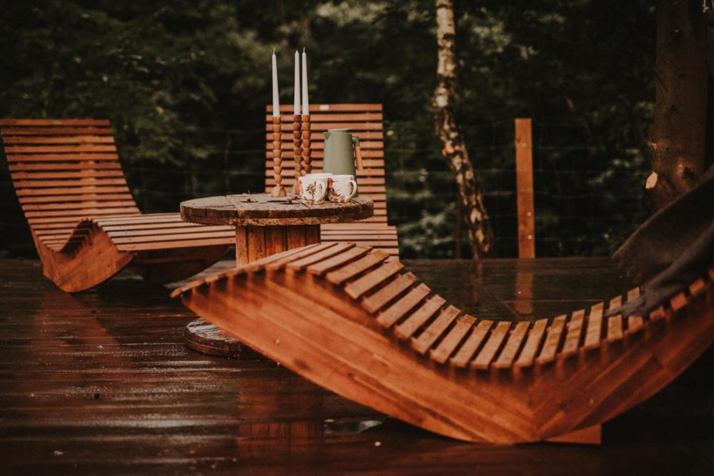 Jurty z widokiem, prywatna balia- DZIKOLAS GLAMPING Krasnobród Zewnętrze zdjęcie