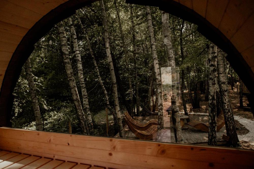 Jurty z widokiem, prywatna balia- DZIKOLAS GLAMPING Krasnobród Zewnętrze zdjęcie